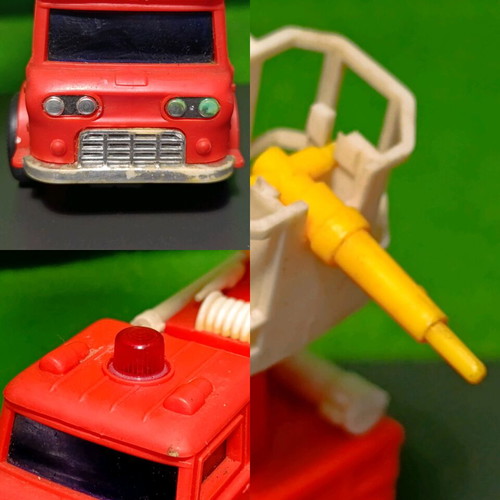 Vintage fire truck 80s with folding ladder used