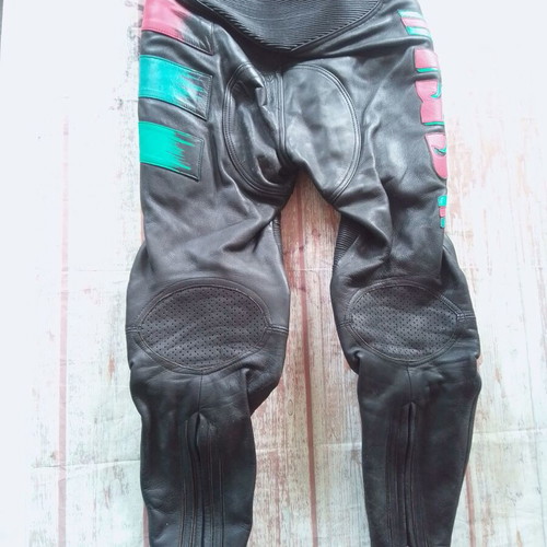 IXS leather motorcycle pants used with protectors