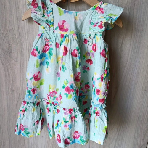 Mayoral dress 24 months like new, multicolored turquoise