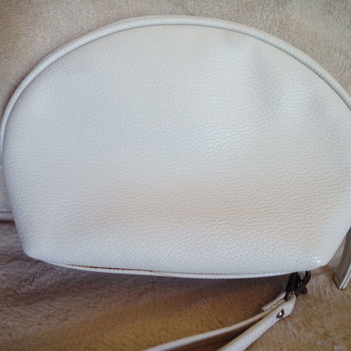 Carpisa wrist bag like new, grey-beige with decoration