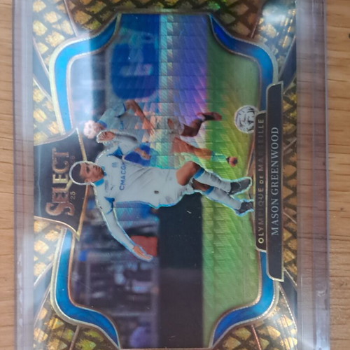 2025-2026 Select Ligue 1 Gold Prizm Mason Greenwood Card 7/10