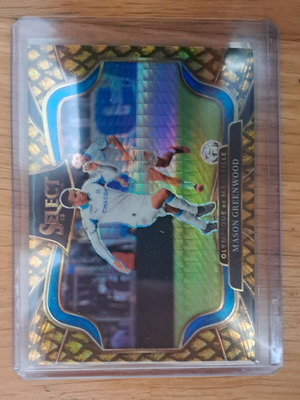2025-2026 Select Ligue 1 Gold Prizm Mason Greenwood Card 7/10