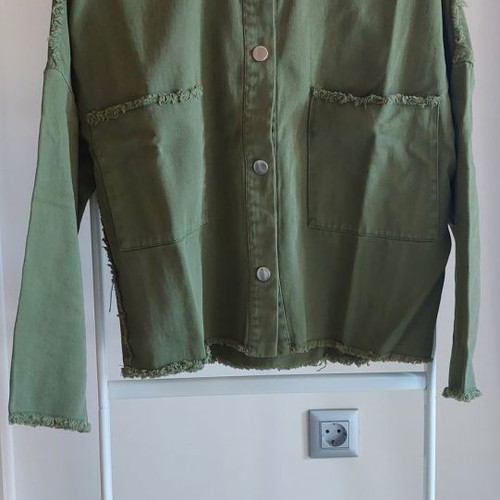 Stradivarius women's outerwear used, olive color, size M
