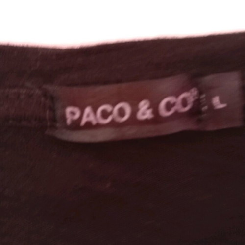Paco & Co men's shirt size L like new black and white