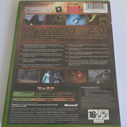 Xbox Knights of the Temple Infernal Crusade sealed game