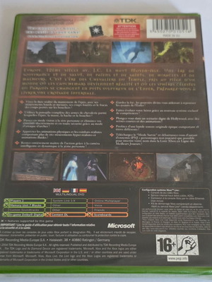 Xbox Knights of the Temple Infernal Crusade sealed game