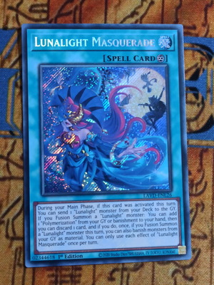 Lunalight Masquerade Secret Rare κάρτα Continuous Spell Yu-Gi-Oh!