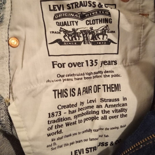 Levi's 10528 Straight Jeans New, W32/L34, Dark Blue