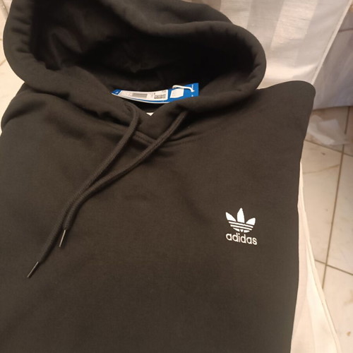Adidas Originals Trefoil Essentials hoodie new, black, size L
