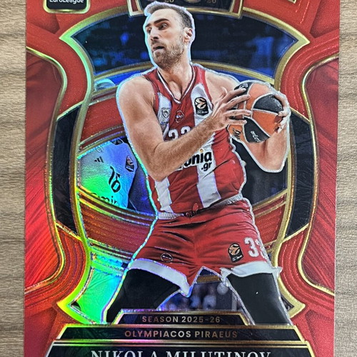 2025-26 Panini Select Euroleague Basketball Nikola Milutinov card like new