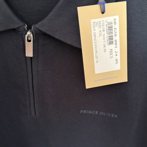 Prince Oliver polo shirt new, XXL, blue, 100% cotton