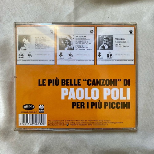 Poli Paolo Le Piu Belle Canzoni Di P.Poli CD used