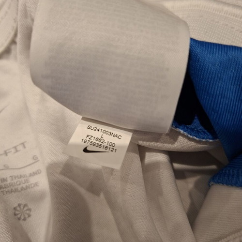 Nike Dri-FIT Greece men's basketball shorts, white and blue, size L