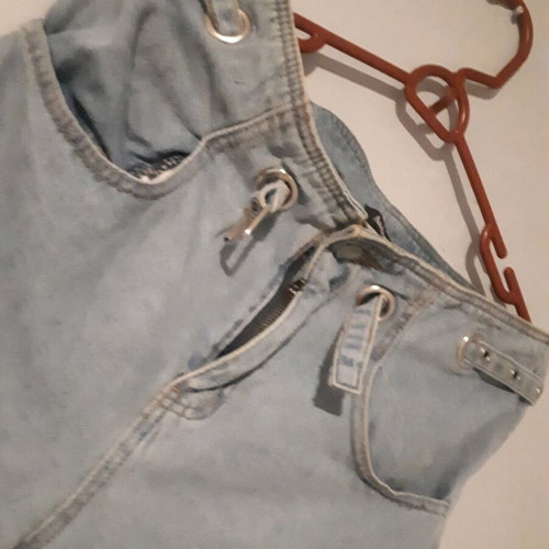 Denim shorts size S like new, blue color
