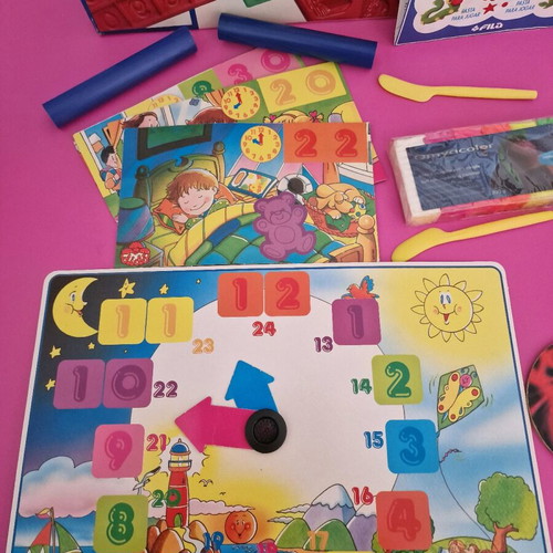 Educational game learn by playing with modeling clay new