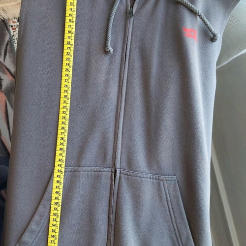 Hawk Sleeveless Zip Hoody Sweat like new, gray, size M