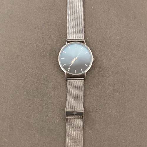 Wristwatch women's like new, blue and silver