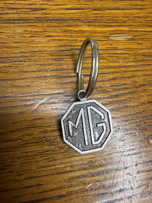MG car keychain used