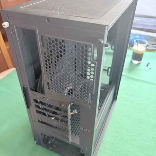 PC case midi tower with glass side panel