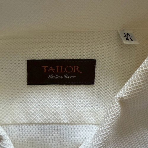 Tailor white shirt like new, size M