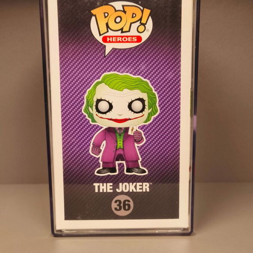 Funko Pop The Joker #36 with custom painted acrylic protector