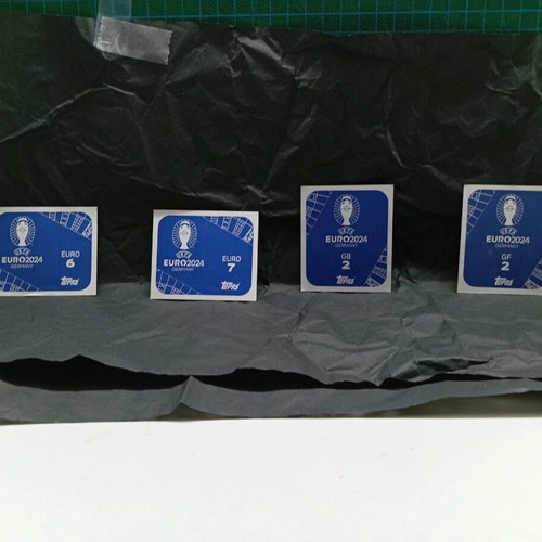 Topps Euro 2024 football stickers used