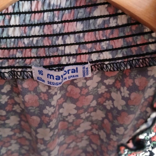 Floral blouse like new, size XS multicolor