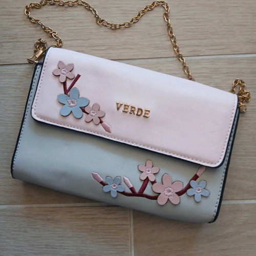 Verde women's crossbody bag like new, pastel colors
