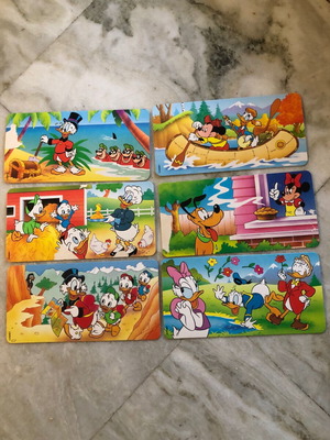 Κάρτες Nestle Family μεταχειρισμένες, πακέτο 6 τεμαχίων, 1996