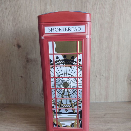 Collectible Metal London Phone Booth Tin Box like new