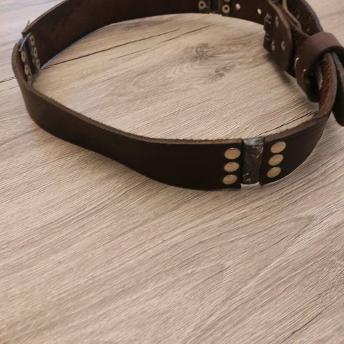 Leather belts new, pack of 3, brown, size 85