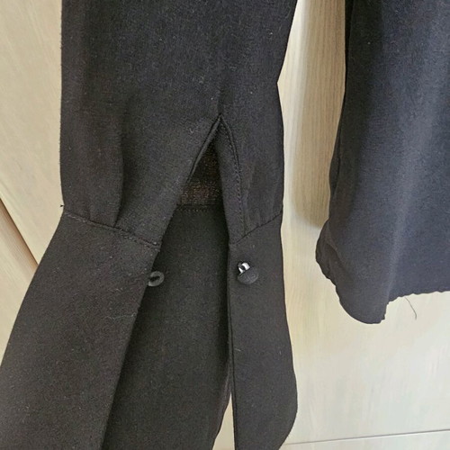 Black shirt with buttons like new, size S