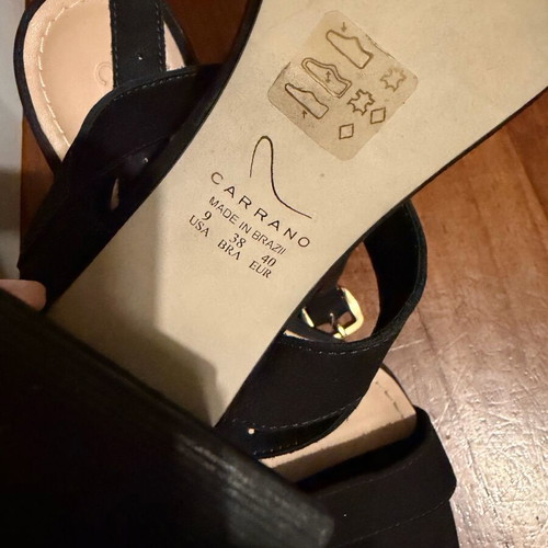 Carrano sandals used, size 40, black