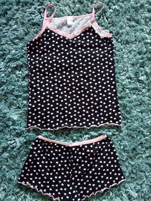 Girls' underwear set new, cotton, black and pink