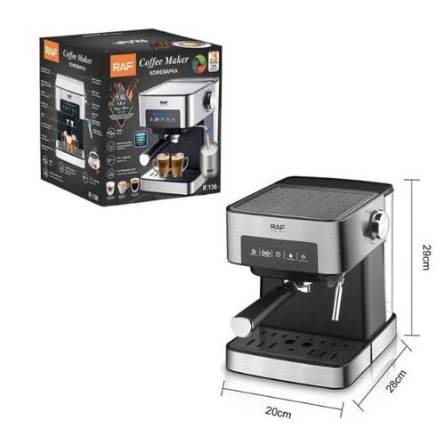 RAF Coffee Maker Espresso Machine R.136 New 1.6L 850W 15 Bar