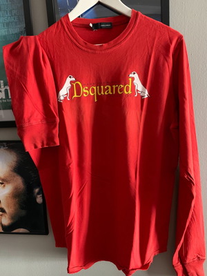 Dsquared2 shirt used, red, size L