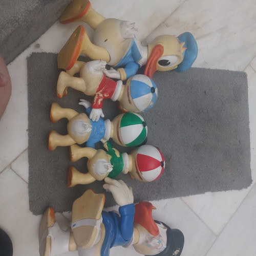Walt Disney Duck Family vintage toy pack 1960s used, rare