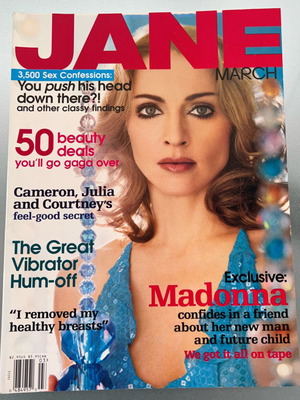 Jane magazine 2000 used with Madonna on cover