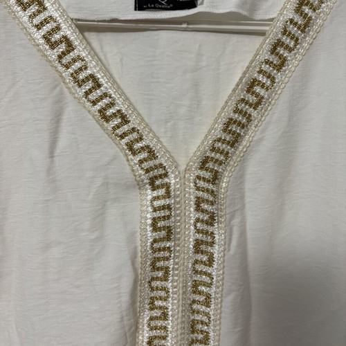 Kaftan white women's with gold details new