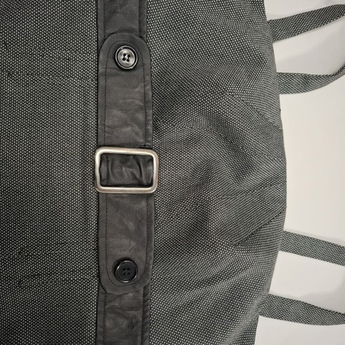 Angelo Psarros Midi Dress with Leather Detail Grey like new