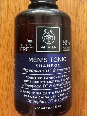 Apivita Men’s Tonic Shampoo 250ml unused, hair loss care