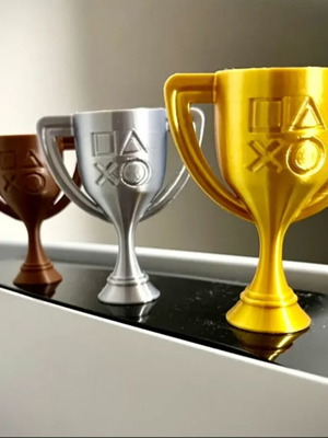 PlayStation game trophies 3D printed decoration figures new