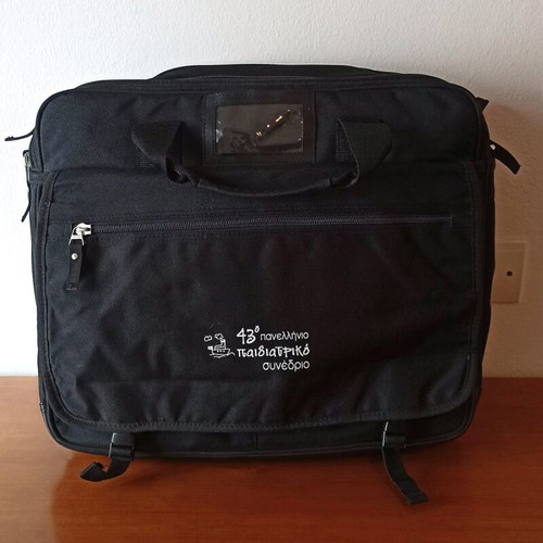 Briefcase bag new, 43rd Panhellenic Pediatric Conference, black