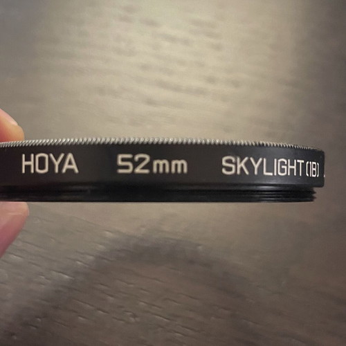 Hoya Skylight [1B] 52mm lens filter used, vintage Japan