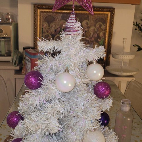 Christmas white tree 60 cm used with decorations