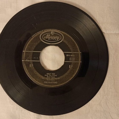 The Platters Mercury EP used, 45 RPM vinyl record, Made in Sweden