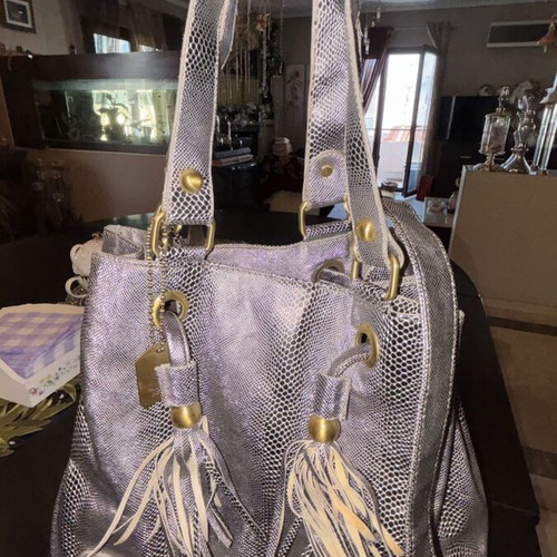 Totem shoulder bag silver like new vintage