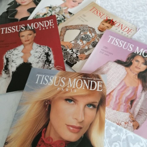 Tissus Monde Paris fashion magazines like new, pack of 6 issues