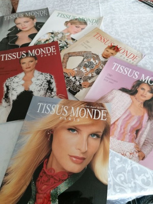 Tissus Monde Paris fashion magazines like new, pack of 6 issues