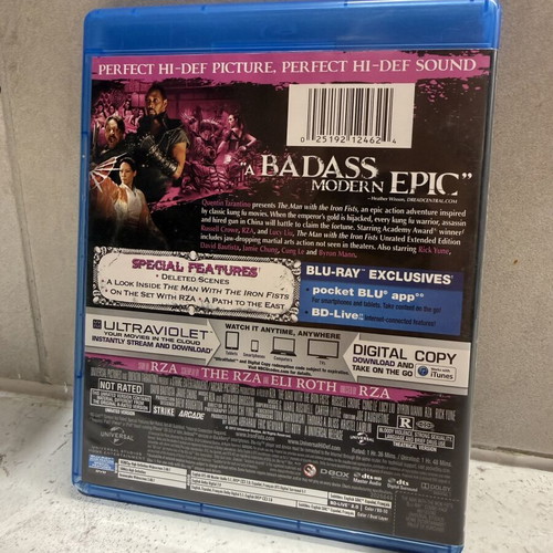 The Man with the Iron Fists Blu-ray like new, adventure